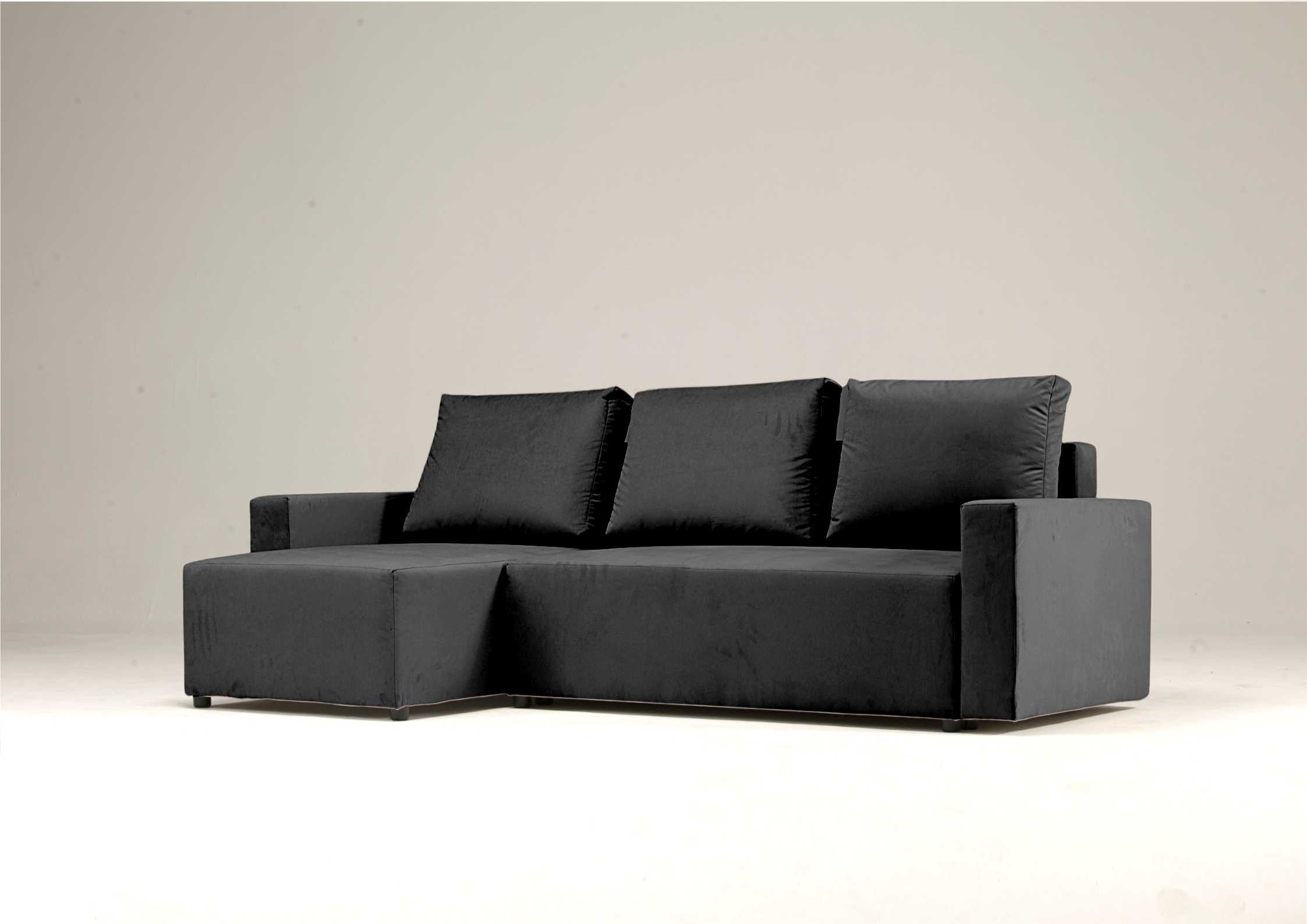 Klasyczny czarny narożnik rozkładany